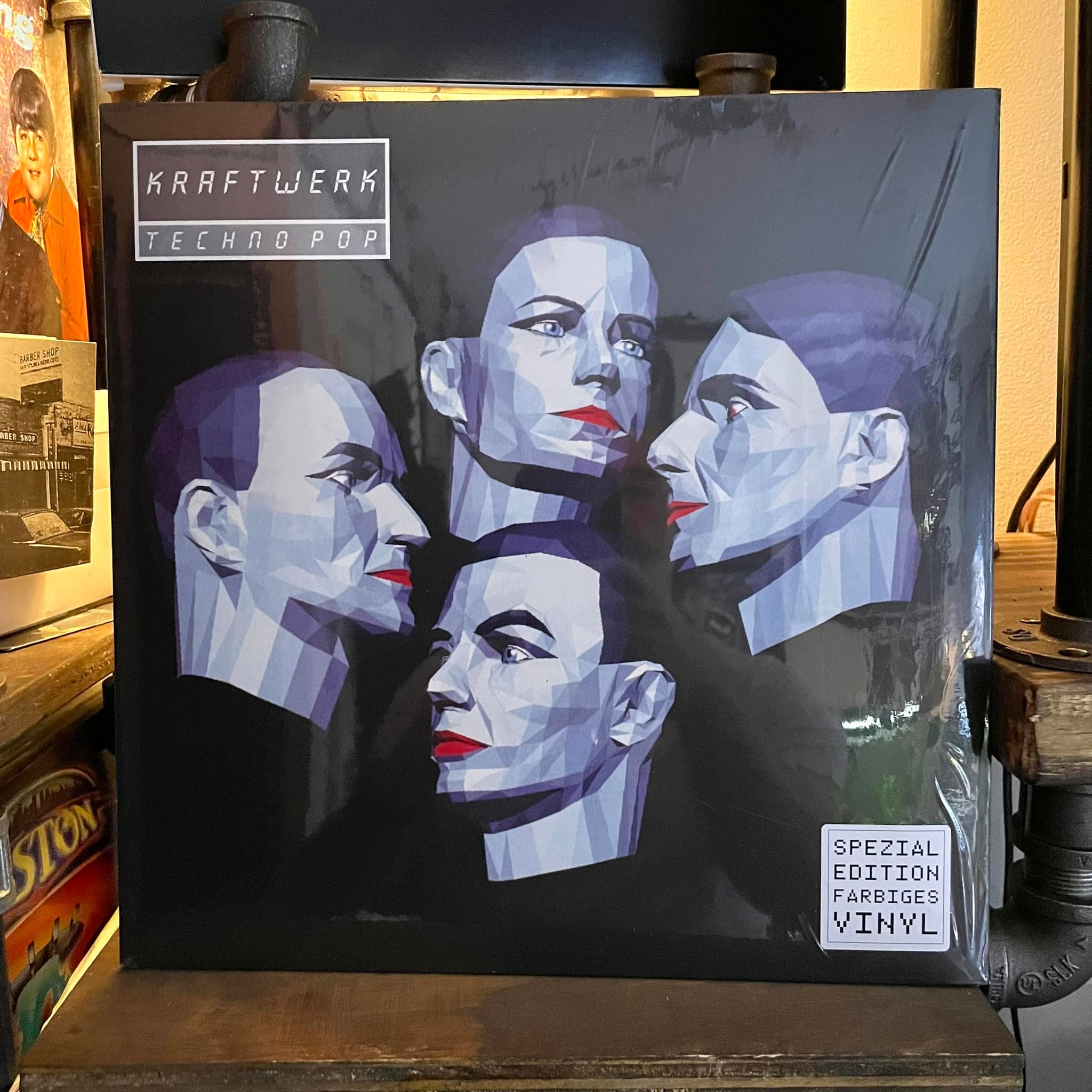 Kraftwerk's Techno Pop reissue on clear vinyl