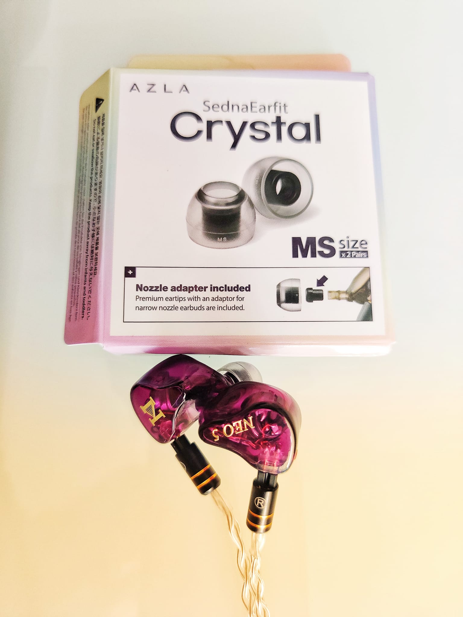 SednaEarfit Mithryl eartips enhance metal insert collection