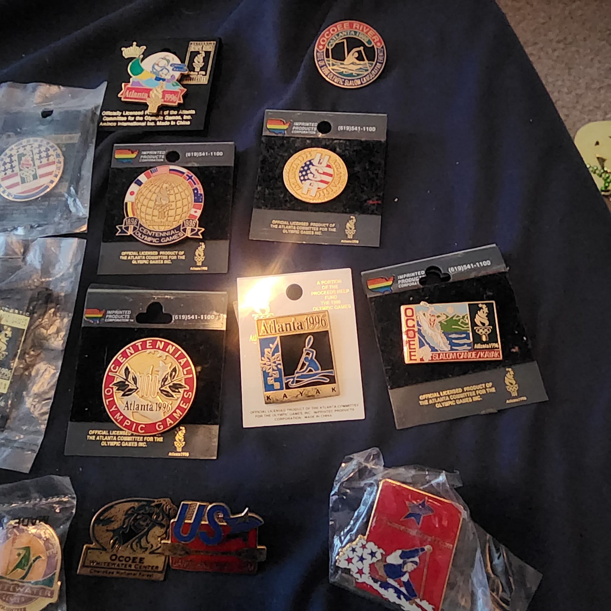 Set of Kodak Olympic pins three pins from the 96 Atlanta Summer