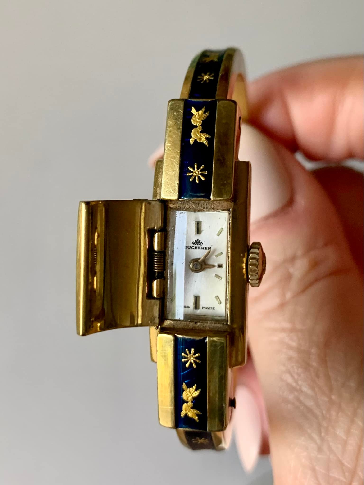 Mouvement Mécanique Vintage Bucherer Pour Montre Bracelet - Vendu Pour Pièces/réparation