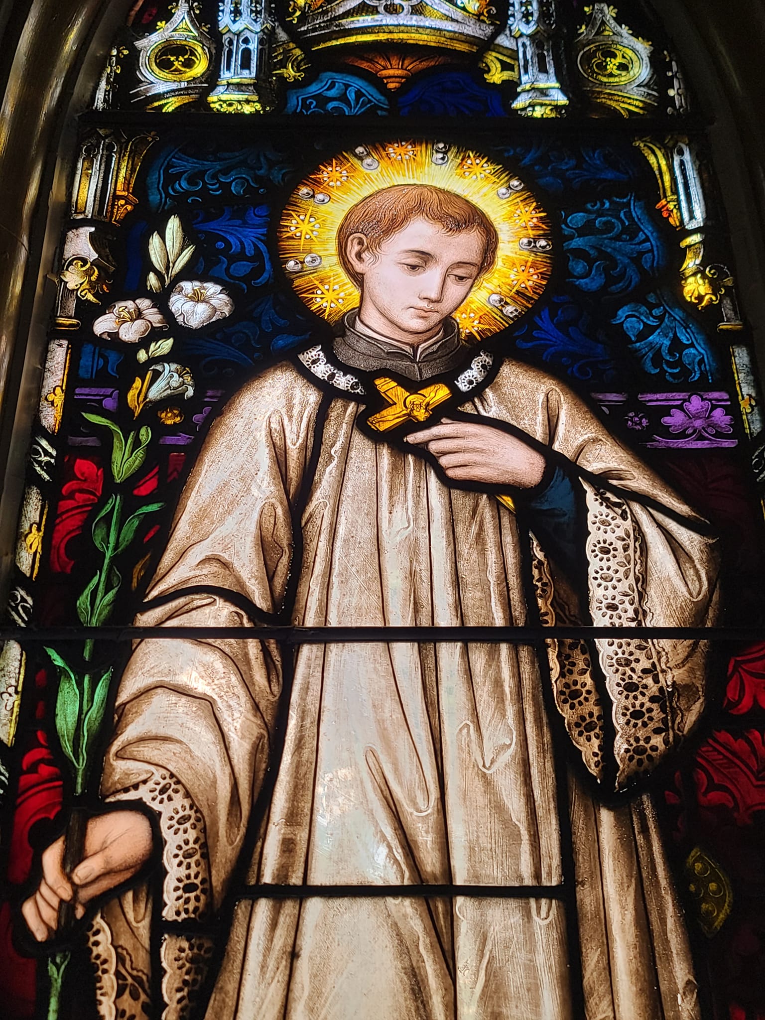 St. Aloysius RC Church in Pottstown, PA, features stunning stained