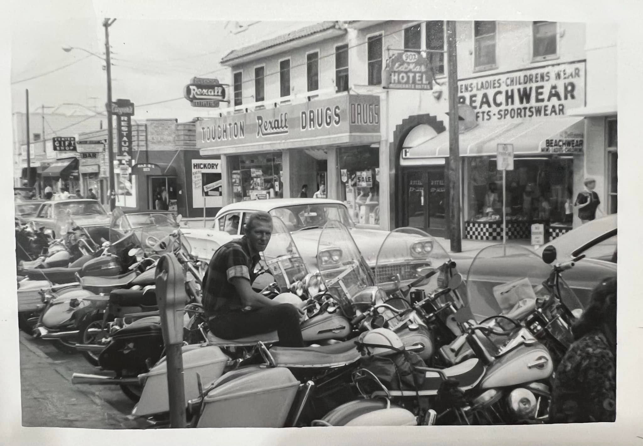 Daytona Beach Bike Week most likely 1965. That