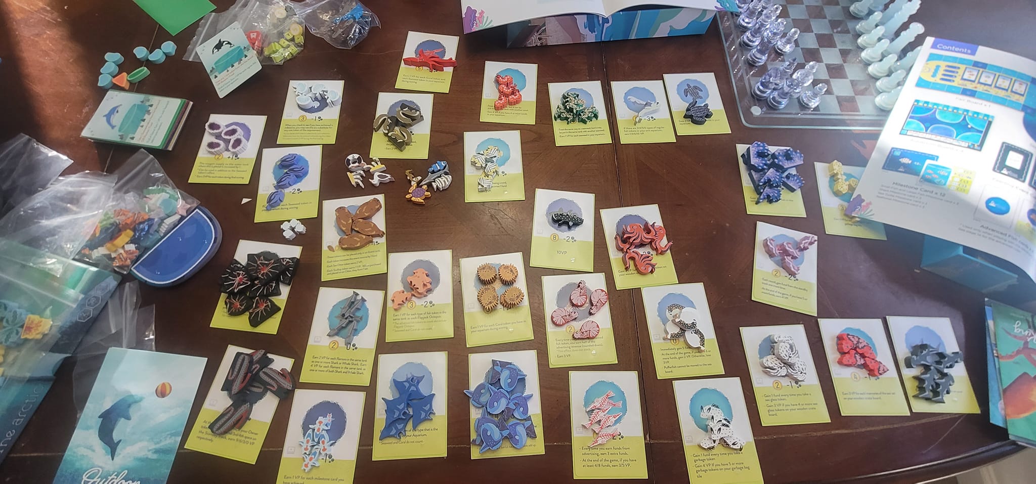 Aqua Garden expansion impresses with card corrections and new fish