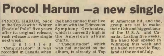 Procol Harum and Ten Years After, Tokyo, May 1972