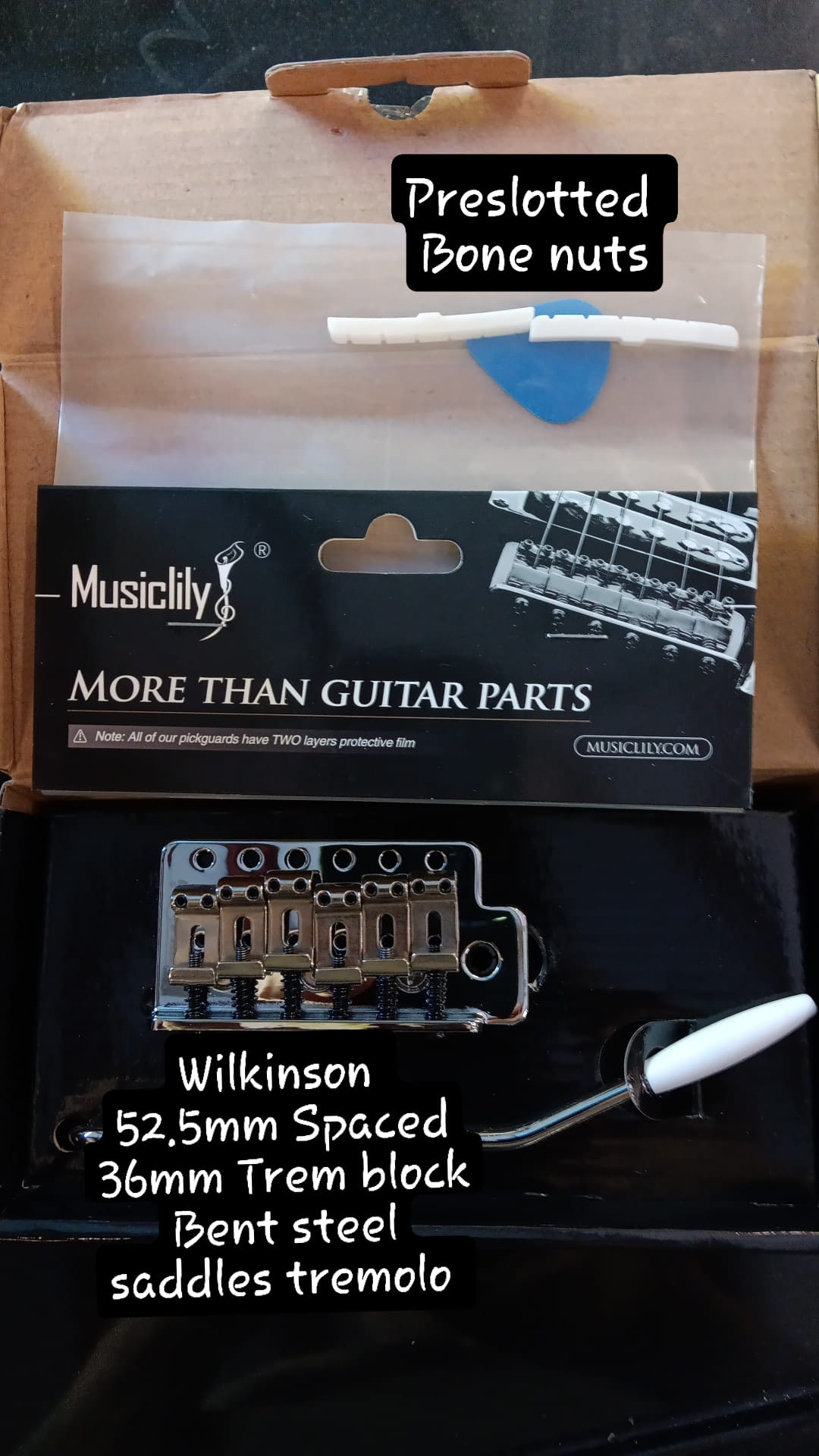 Blocco Ottone Per Gotoh VG300 Musiclily Ultra Blocco Tremolo In Ottone Massiccio Da 52,5 Mm Blocco Per Wilkinson Gotoh