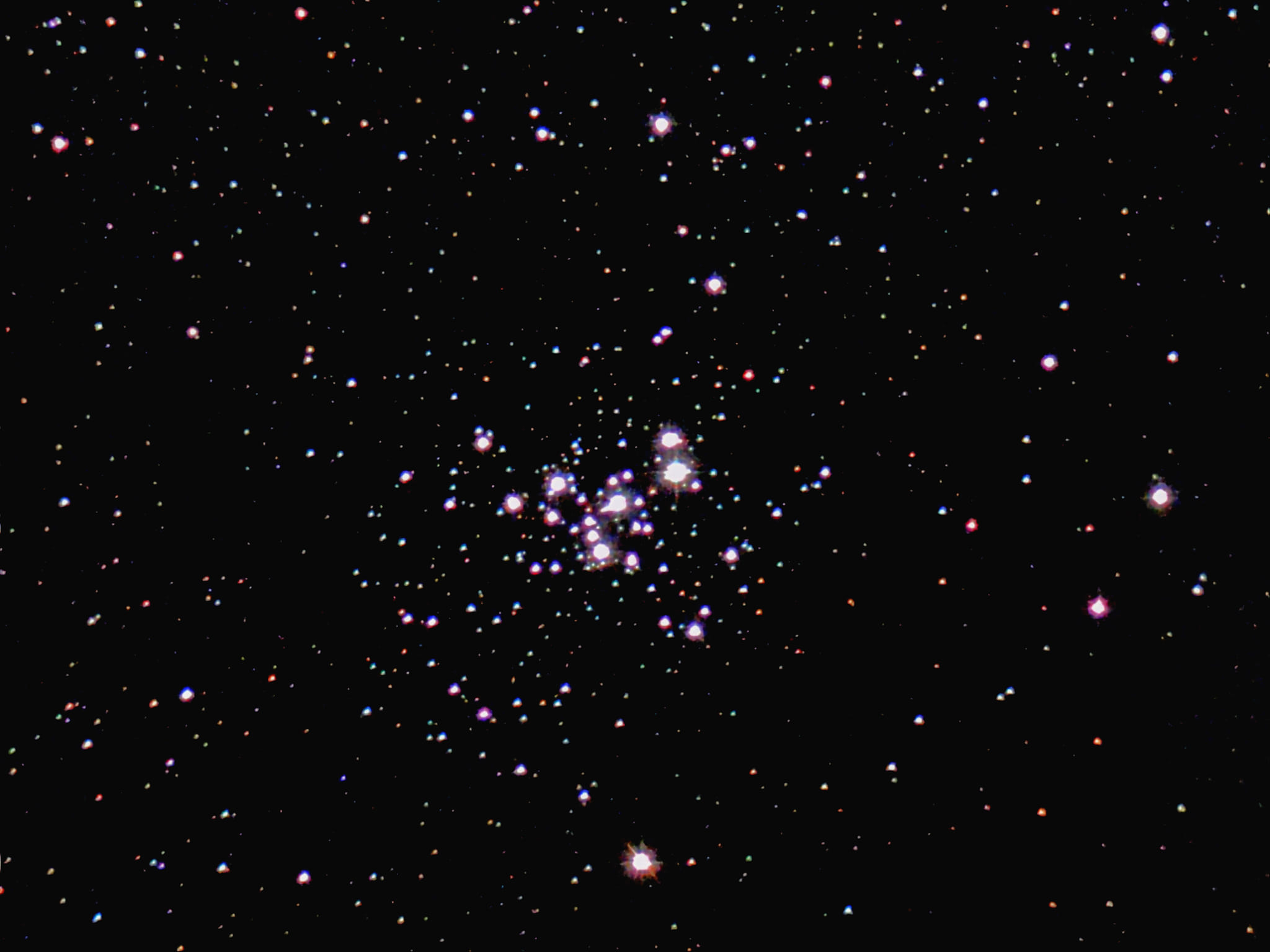 Northern Jewel Box open cluster in Southern Scorpius