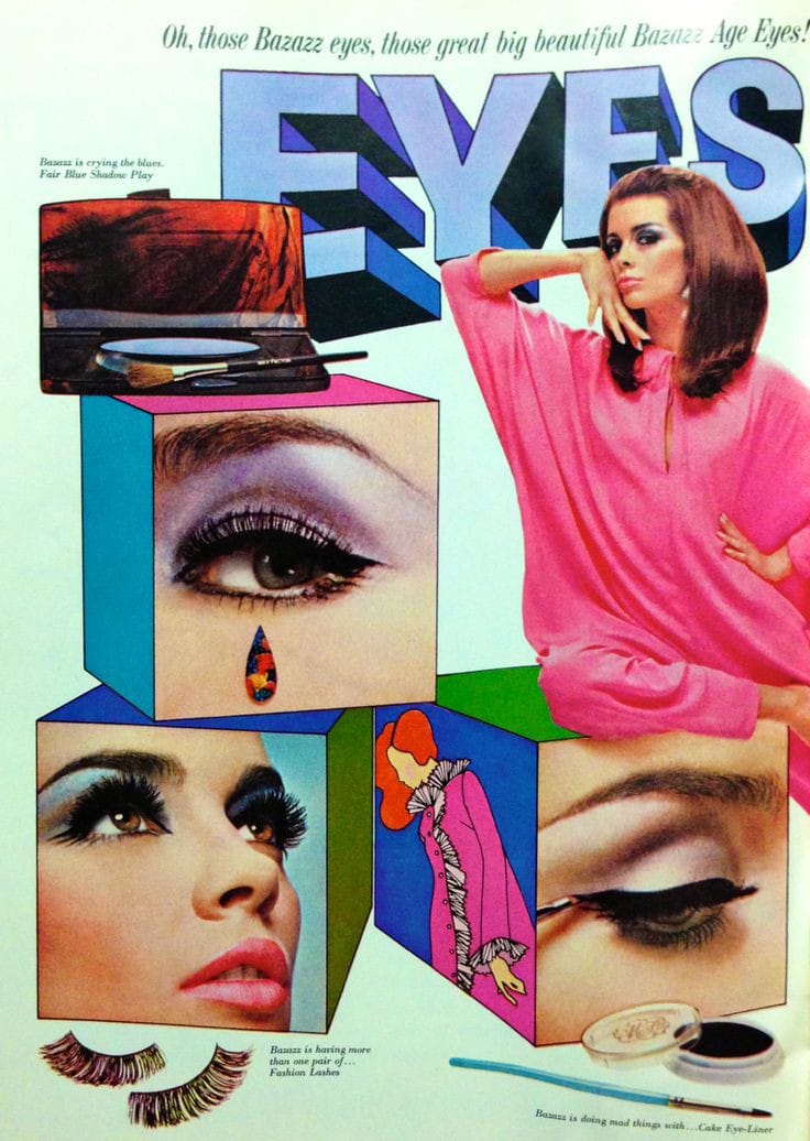 Max Factor Geminesse Lipsticks in white and nugget cases, 1966.