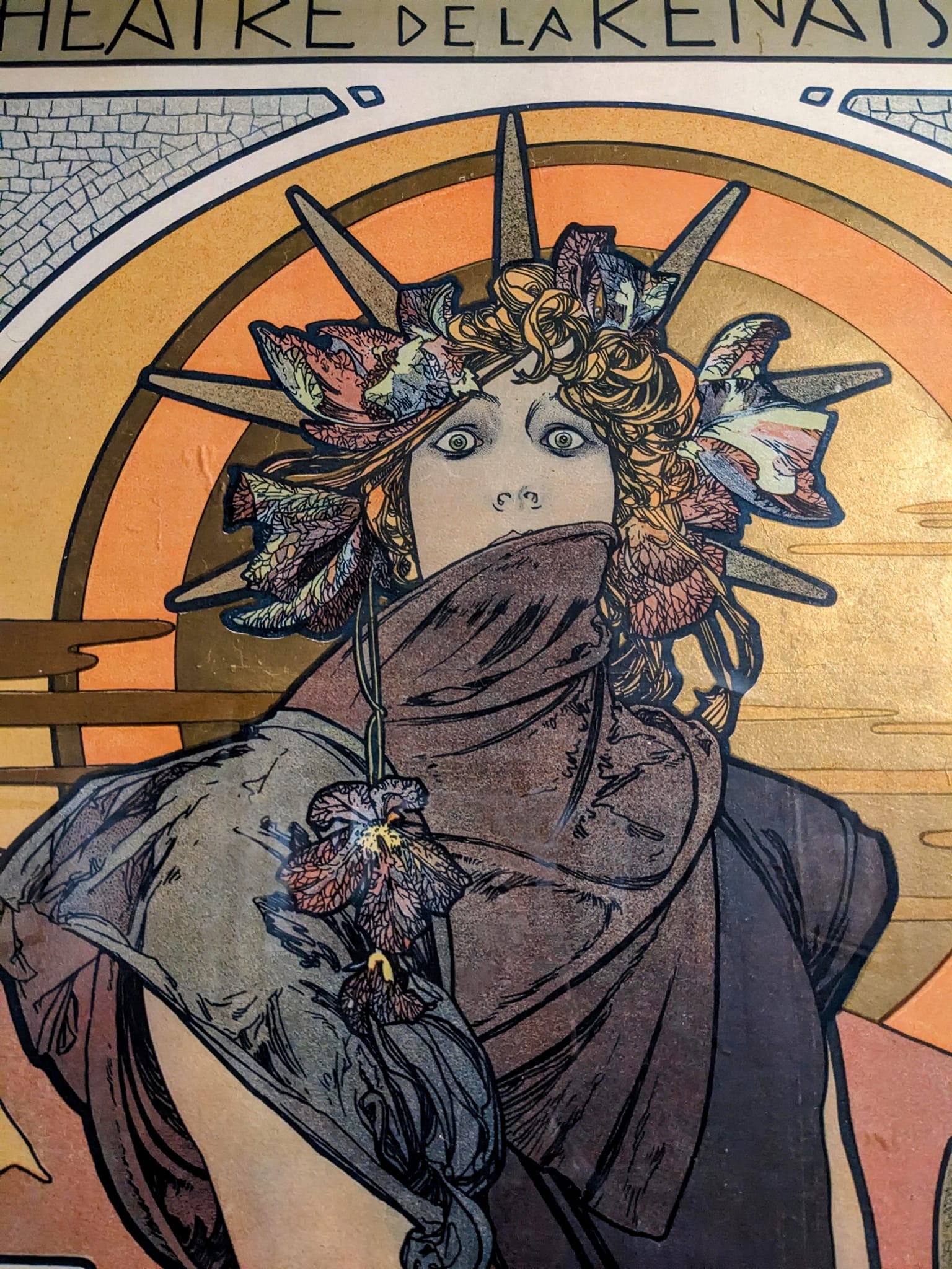 Alphonse Mucha MEDEE. Sarah Bernhardt, 1898 Photo of original