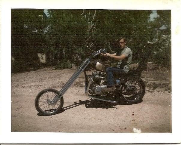 My first Chopper build -71,Triumph 650cc BSA frame,again -76