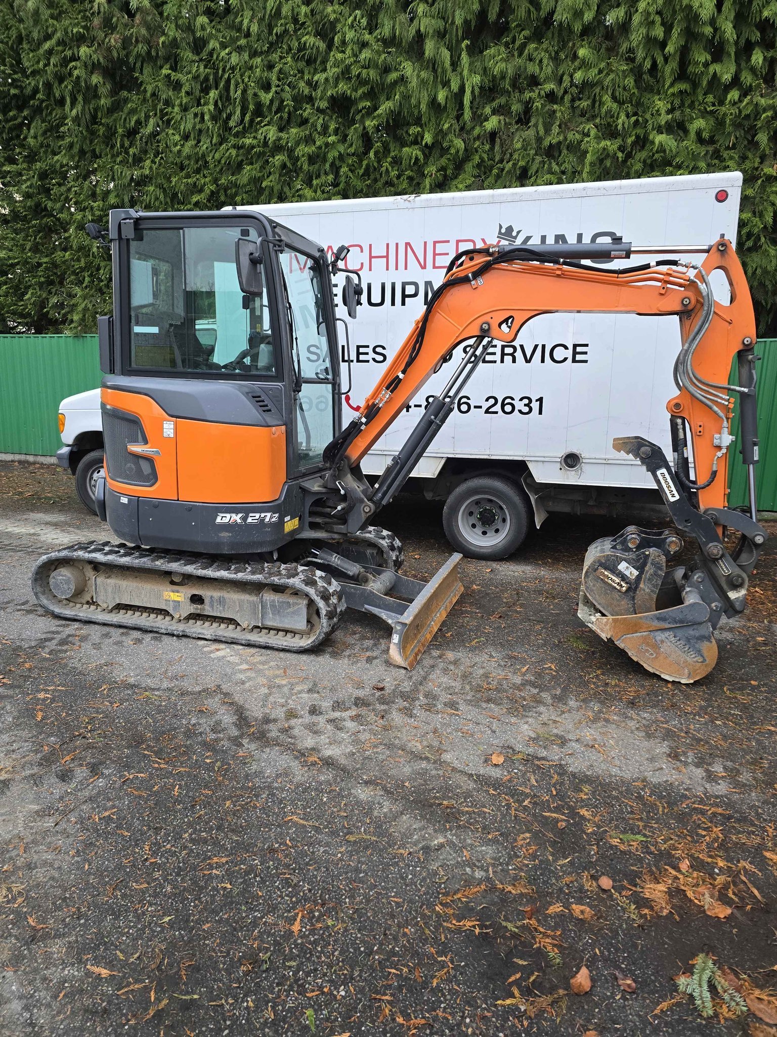 2024 develon dx27 with 300ish hrs. Enclosed cab with heat and ac