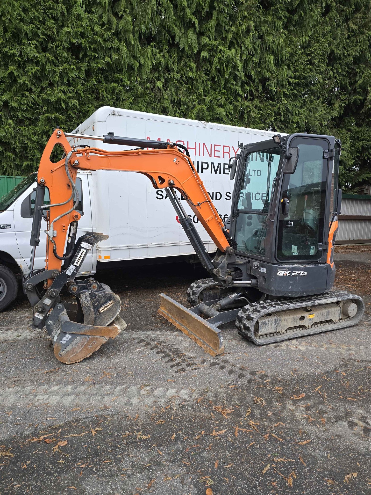 2024 develon dx27 with 300ish hrs. Enclosed cab with heat and ac