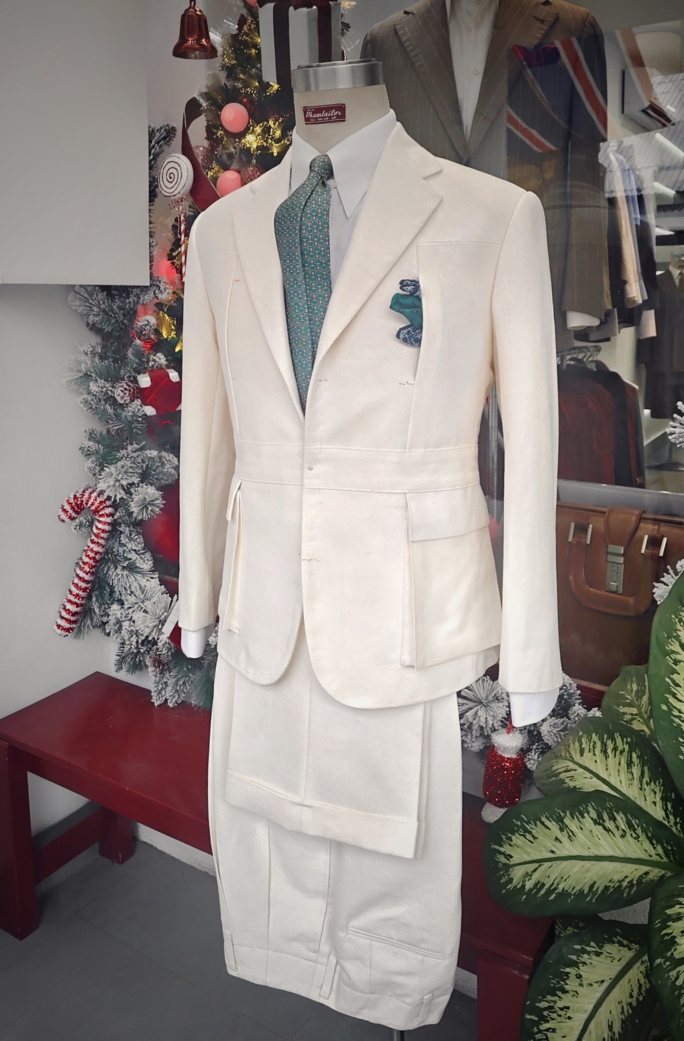 AJ-096+AV-034+AP-050 ORIGINAL HERRINGBONE STRIPE 3P-SUIT ☆さぁ