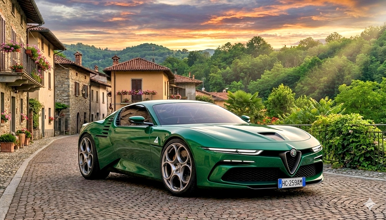 Year 1973 Alfa Romeo montreal reimagined
