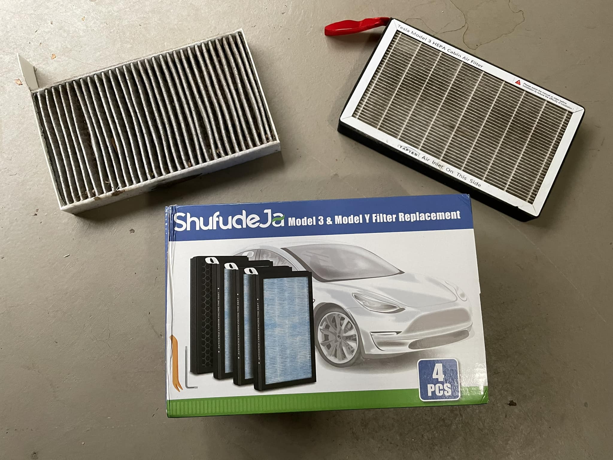 Rhinoro Activated Carbon Cabin Air Filter – Set Of 2 For Tesla Model 3 (UK Spec)