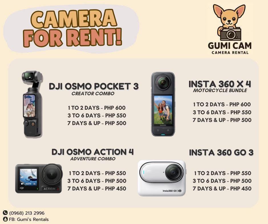 CAMERA FOR RENT | RENT A CAMERA (MANILA) | 🎥 Camera Rentals for Your ...