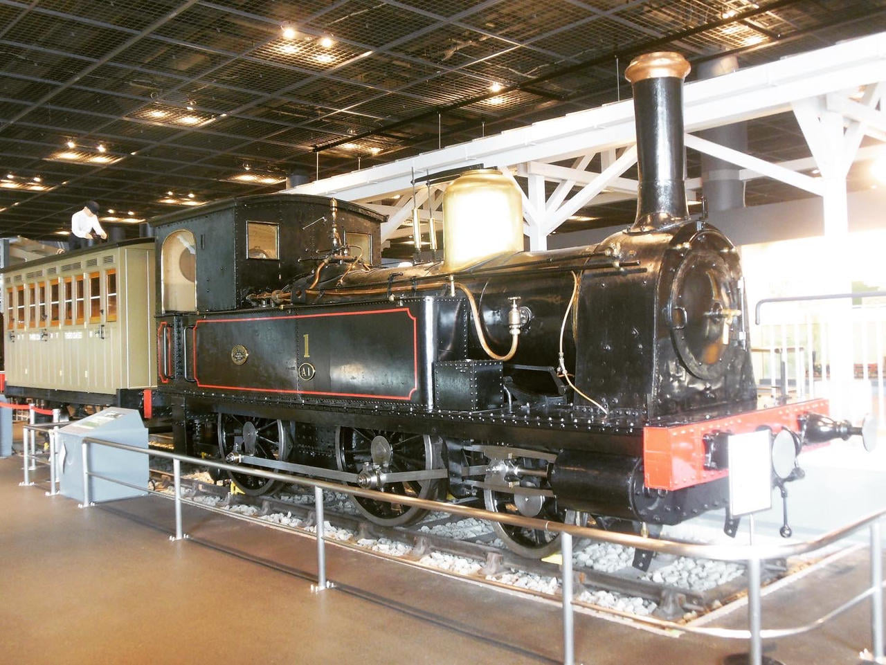 Tokyo-Yokohama railway's 149th anniversary and locomotive no. 1