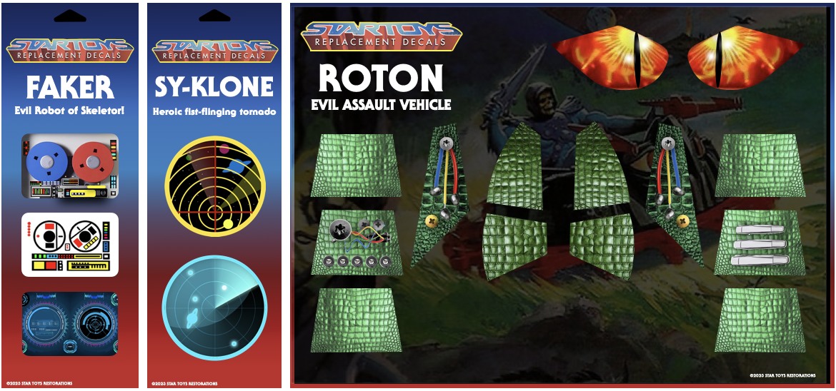 Autocollants Repro MOTU Faker / Masters Of The Universe - Neuf, Héros Maléfique