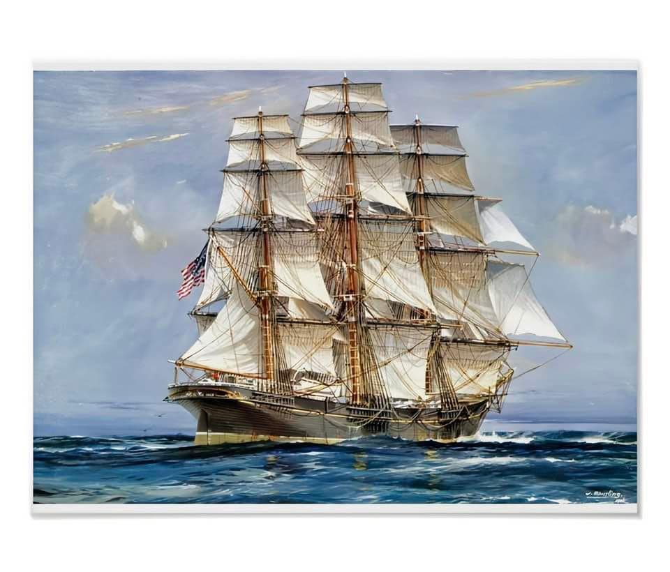 Sovereign Of The Seas' Built 1852 American Clipper Ship. Unknown
