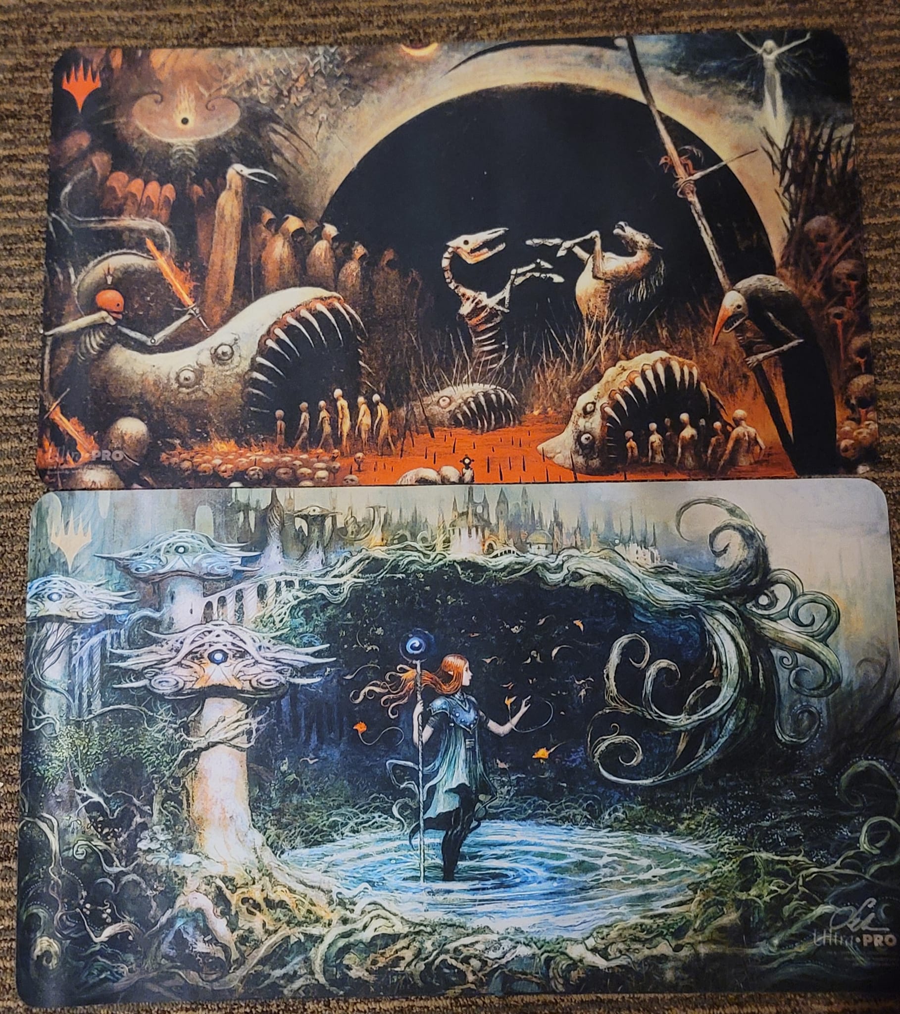 Seb McKinnon's Magic: The Gathering playmats