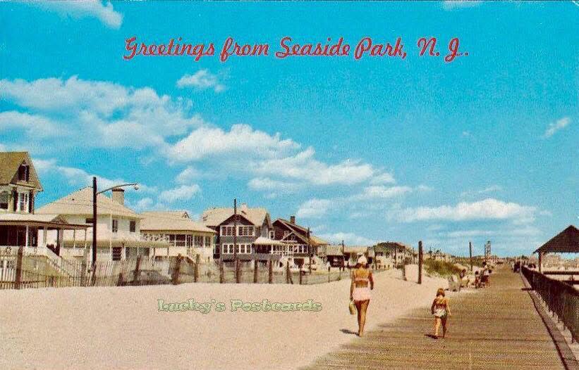 Looking south towards Seaside Park circa 1970's.
