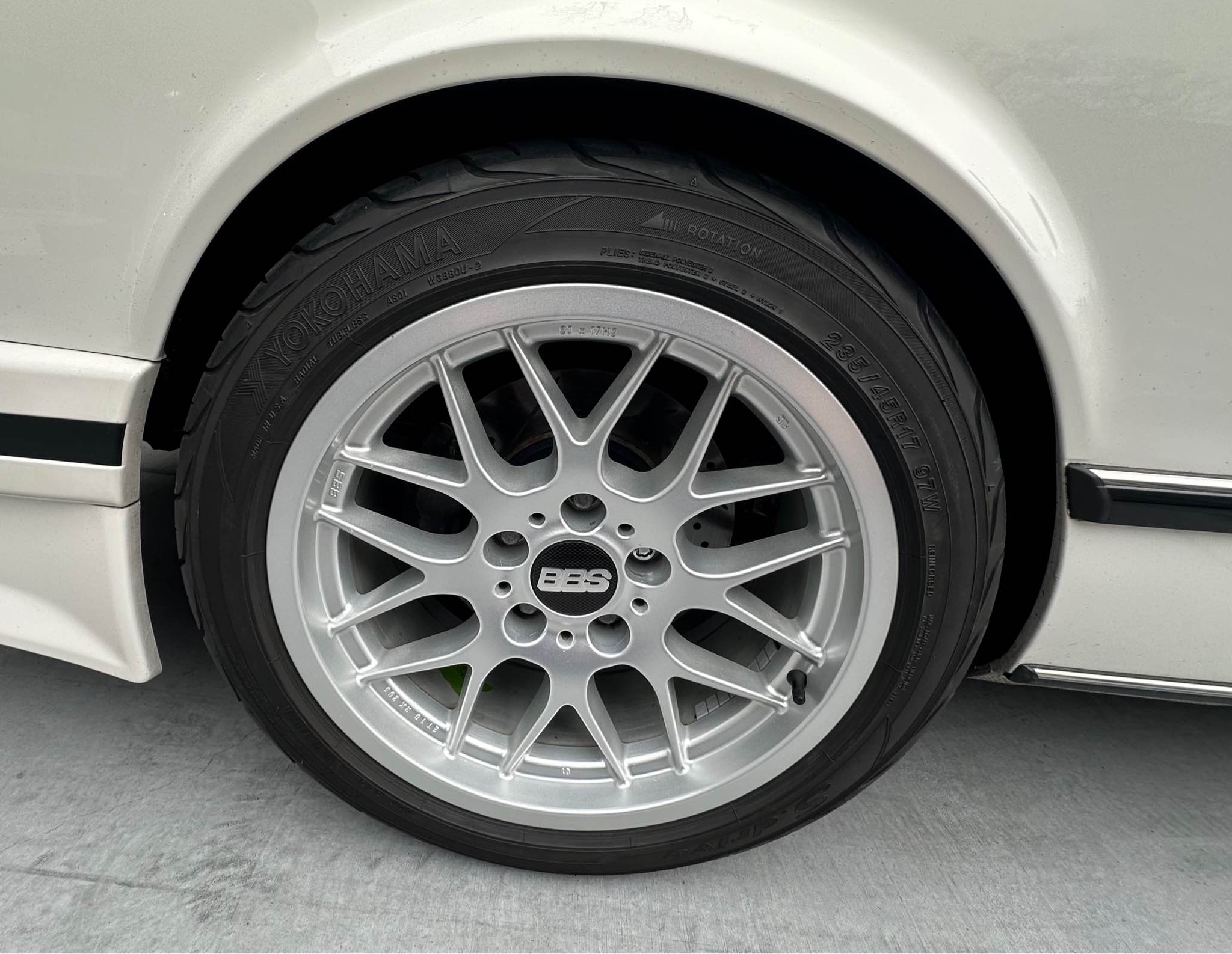 FS BBS RX203 10mm Offset 17x8 square wheels are in good condition 