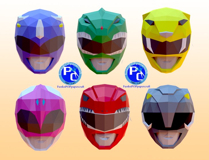 Casco Power rangers papercraft low poly... - LITA PAPER CRAFT | Facebook