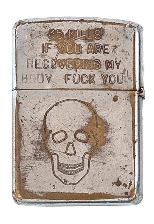 Vietnam soldier's Zippo lighter, c.1970 