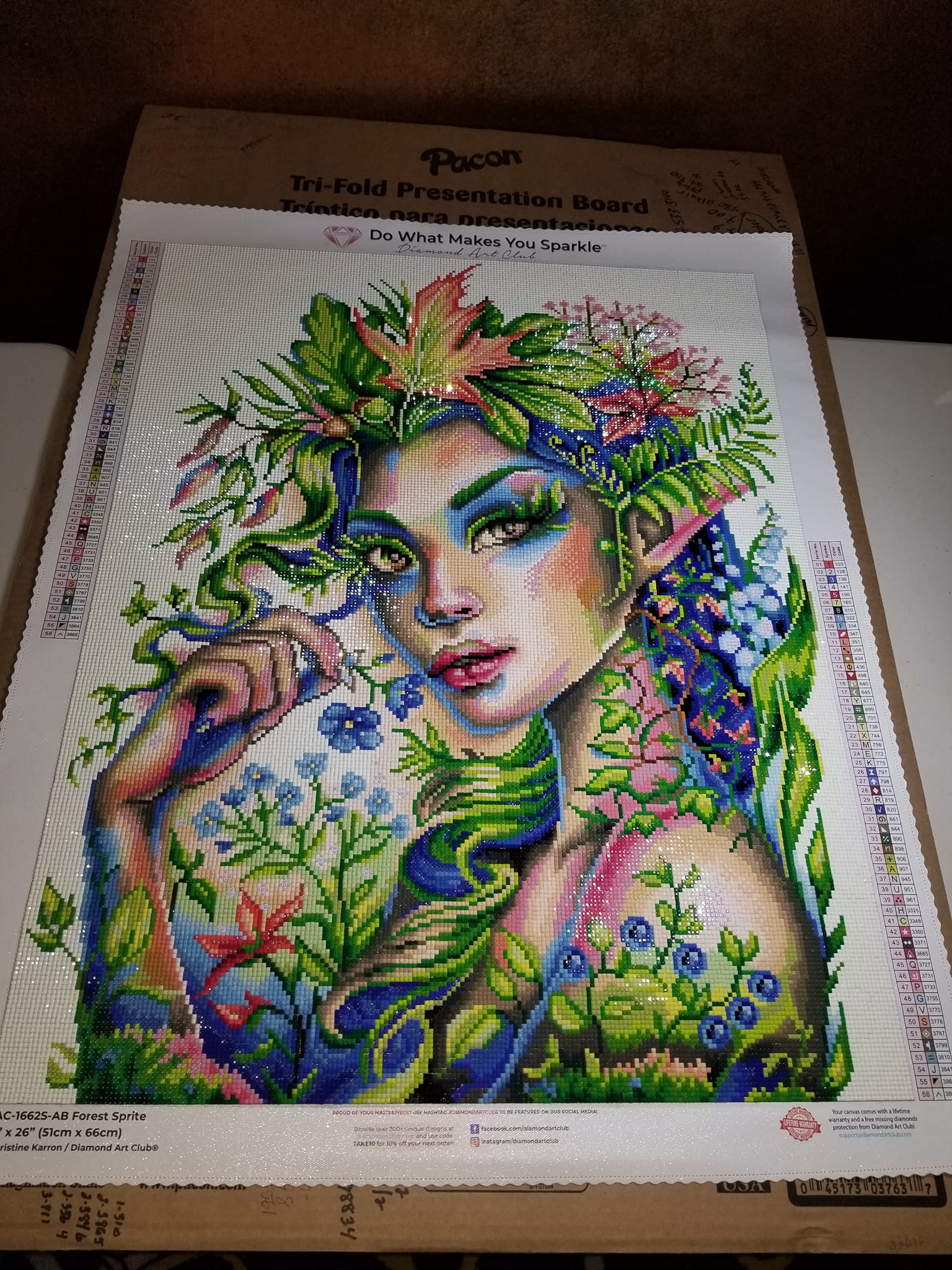 Completed finally! Whisper of the spirit woods by Diamond Art Club