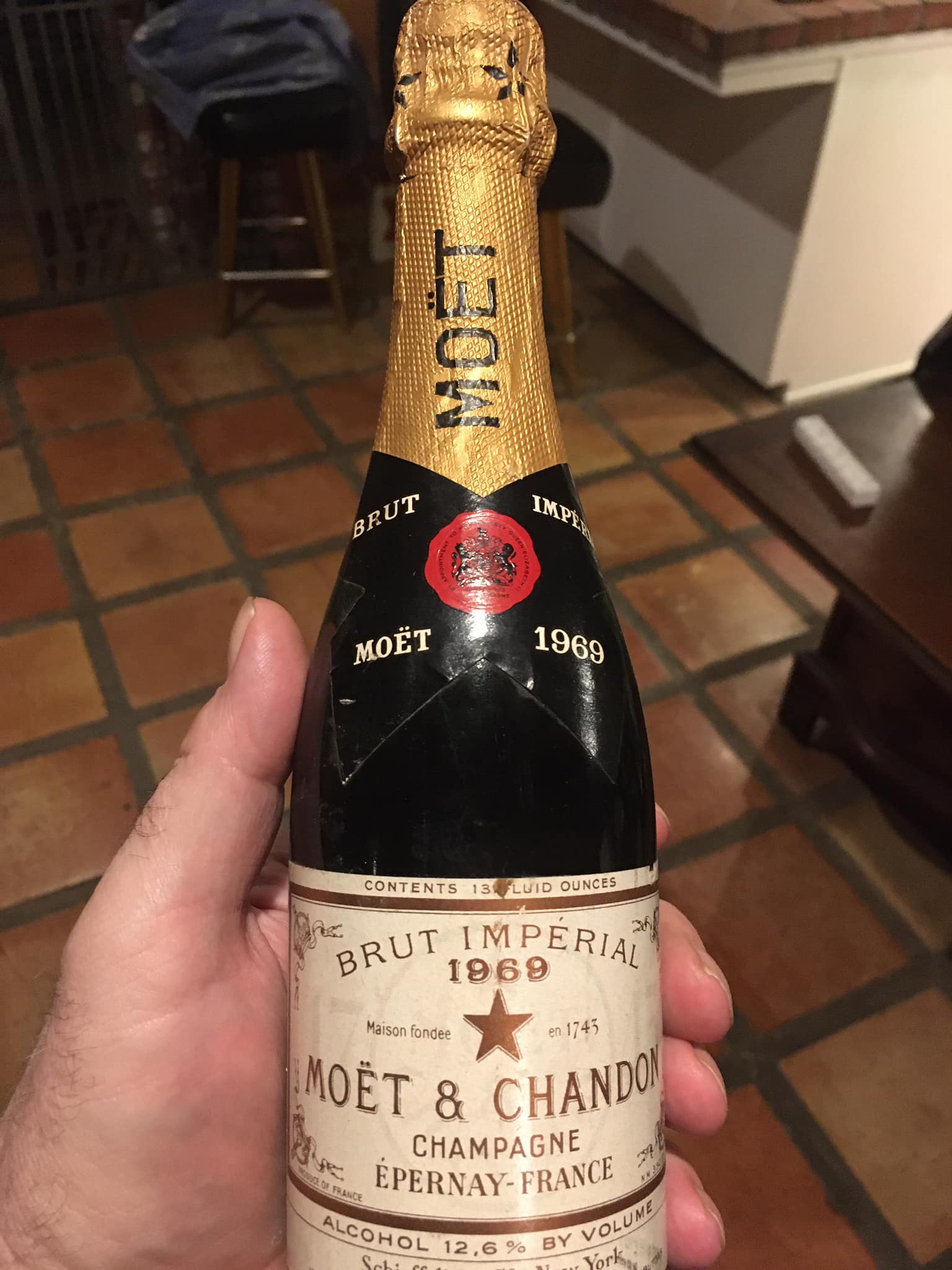 Vintage champagne on sale at Majestic