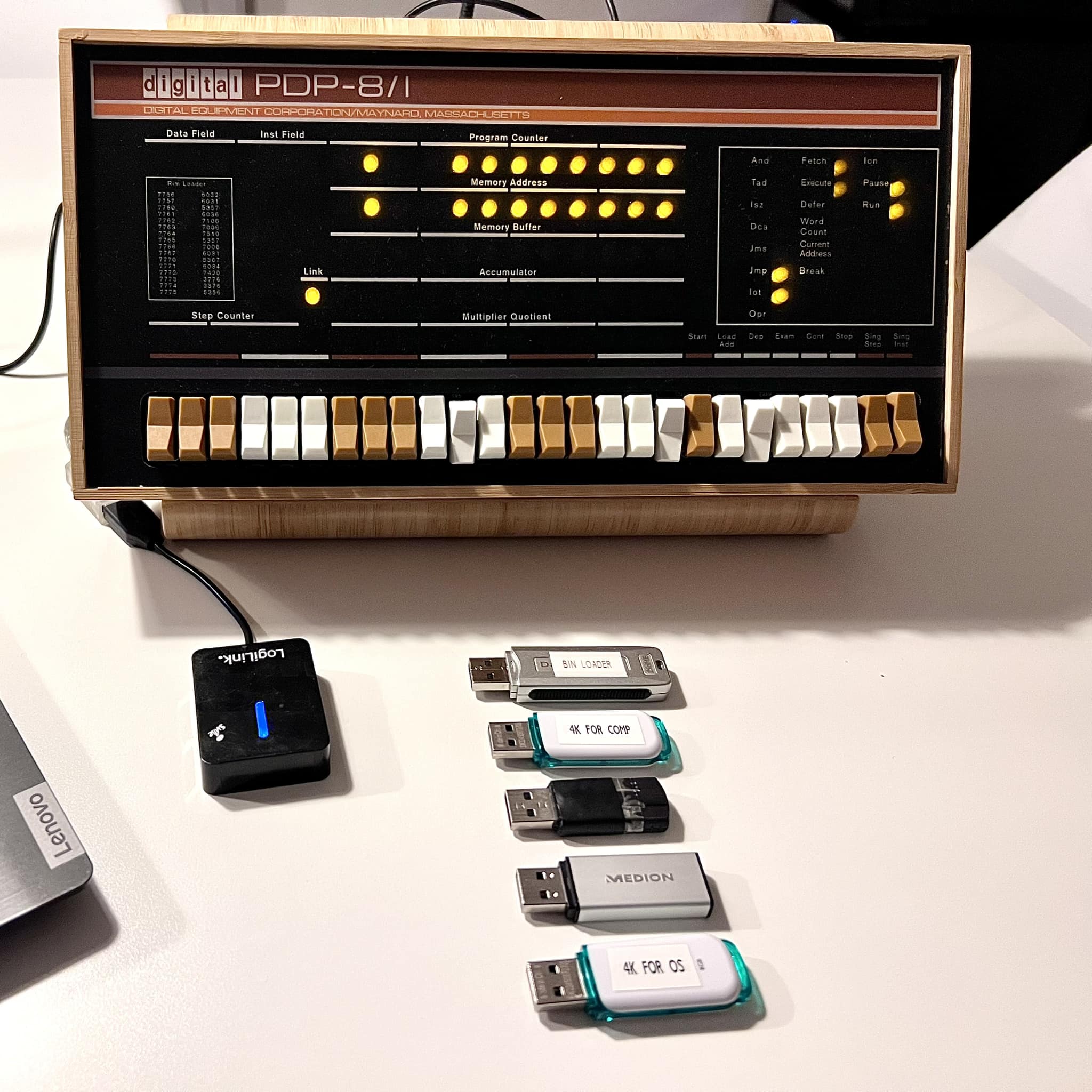 Early computer used paper tape and assembler language
