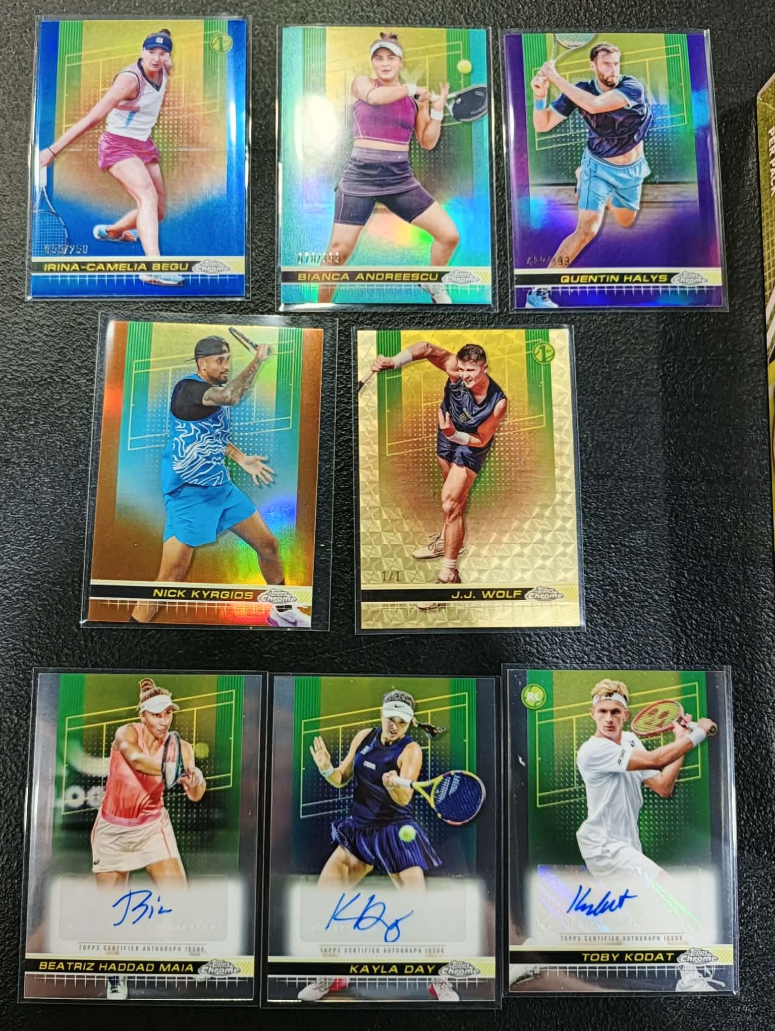 JJ Wolf Superfractor 1/1 pulled today from 2024 Chrome Tennis