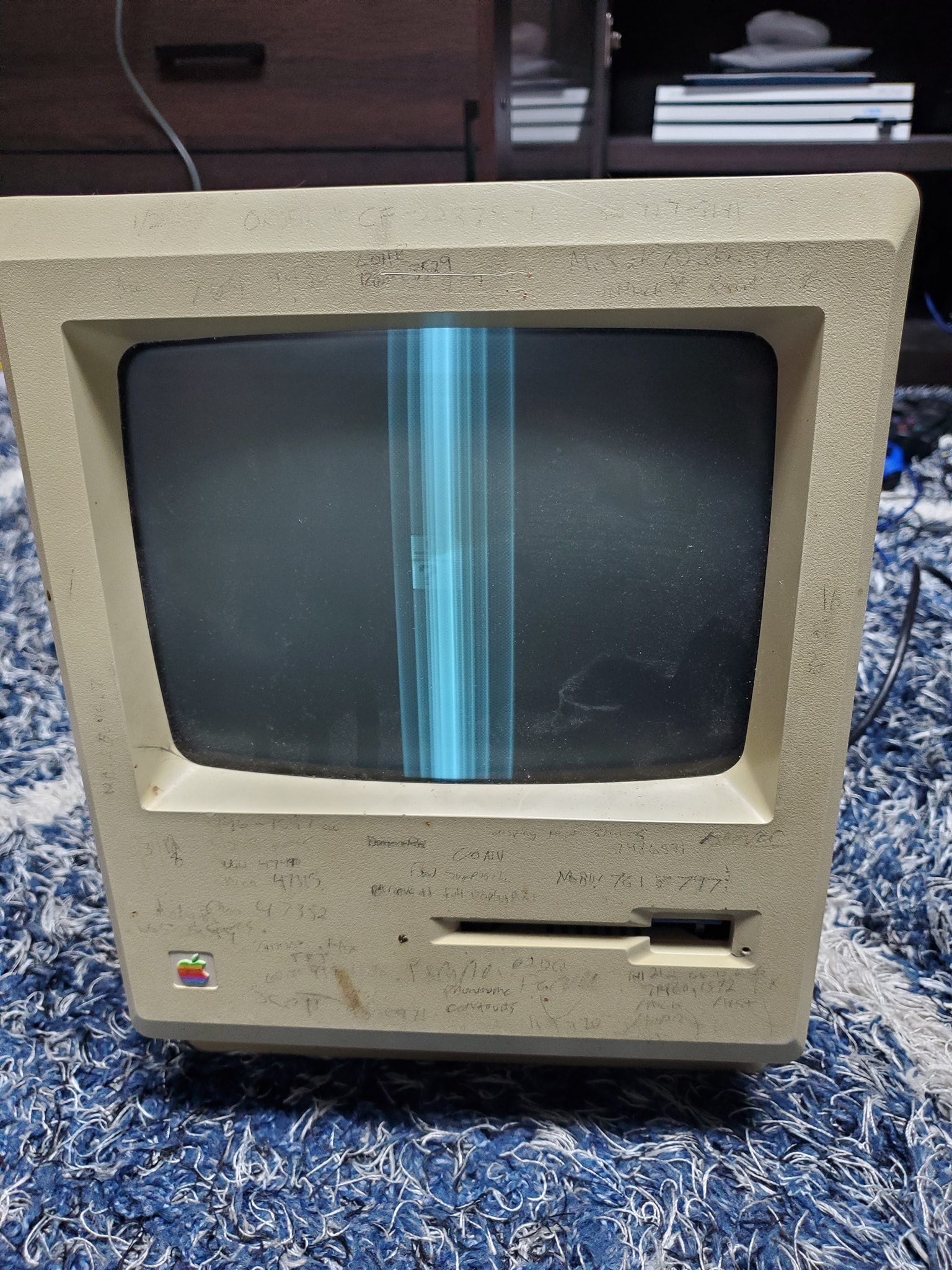 What does it mean if a Macintosh Plus only says 'Macintosh Plus