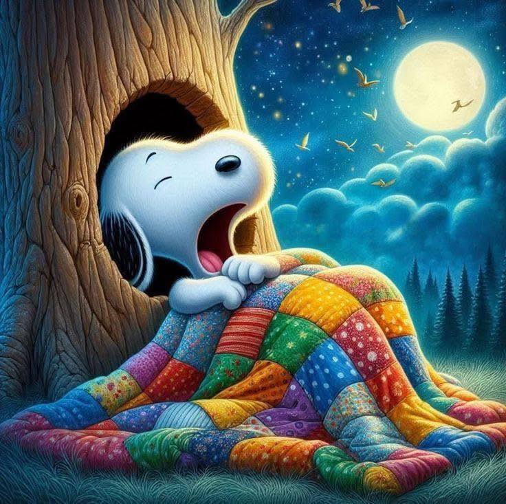 Snoopy feels lonely, He needs some 