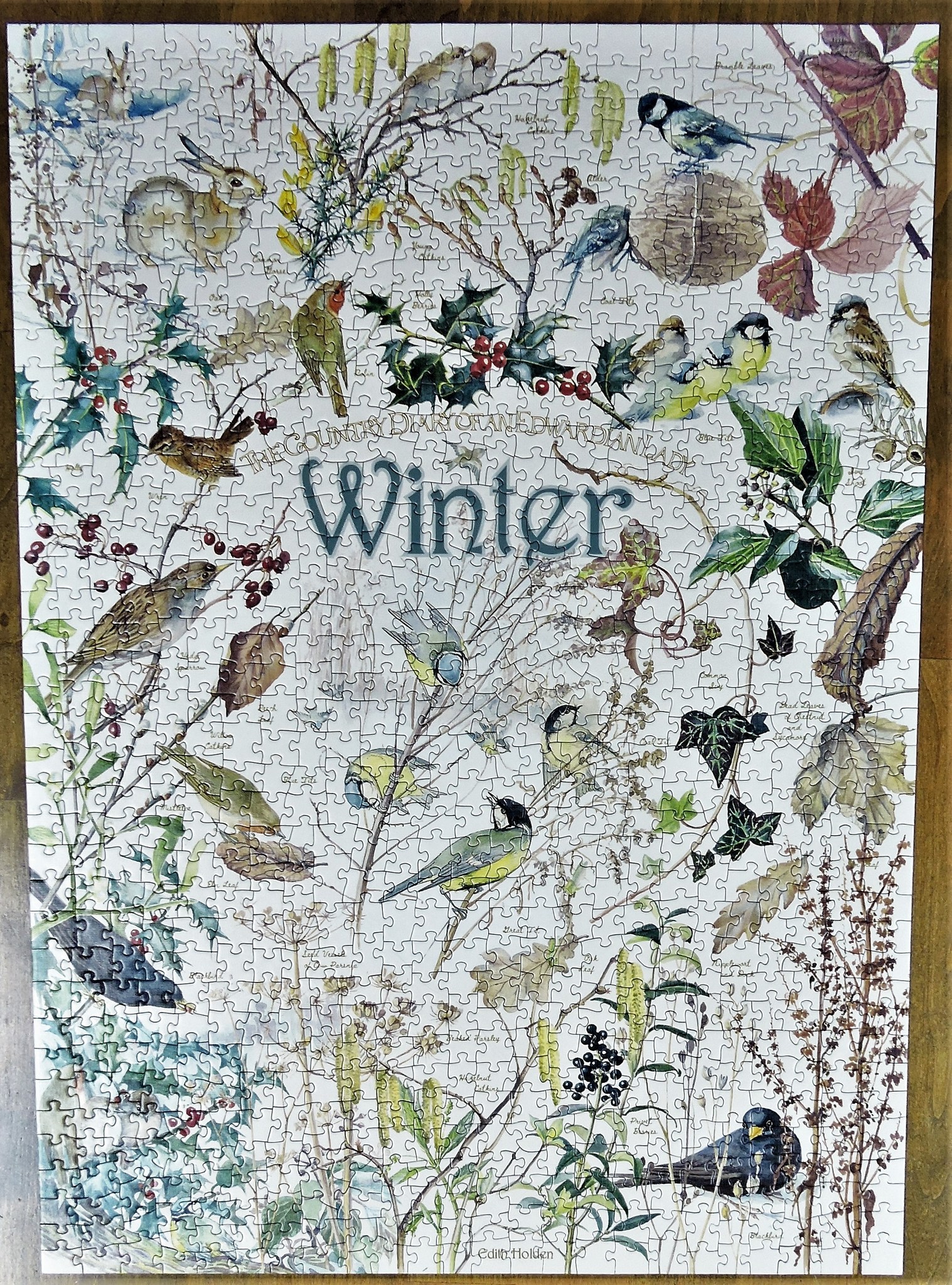 Puzzle 1000 Pièces Winter Country Diary Cobble Hill – Paysage Hivernal, Neuf Et Complet