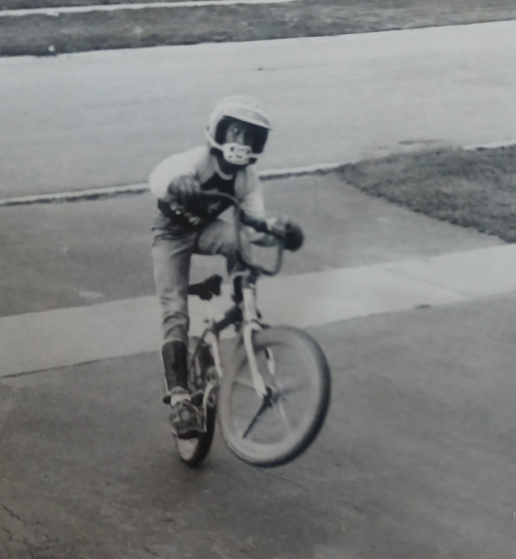 My first BMX  Team Murray with Lester mags and single bolt stem