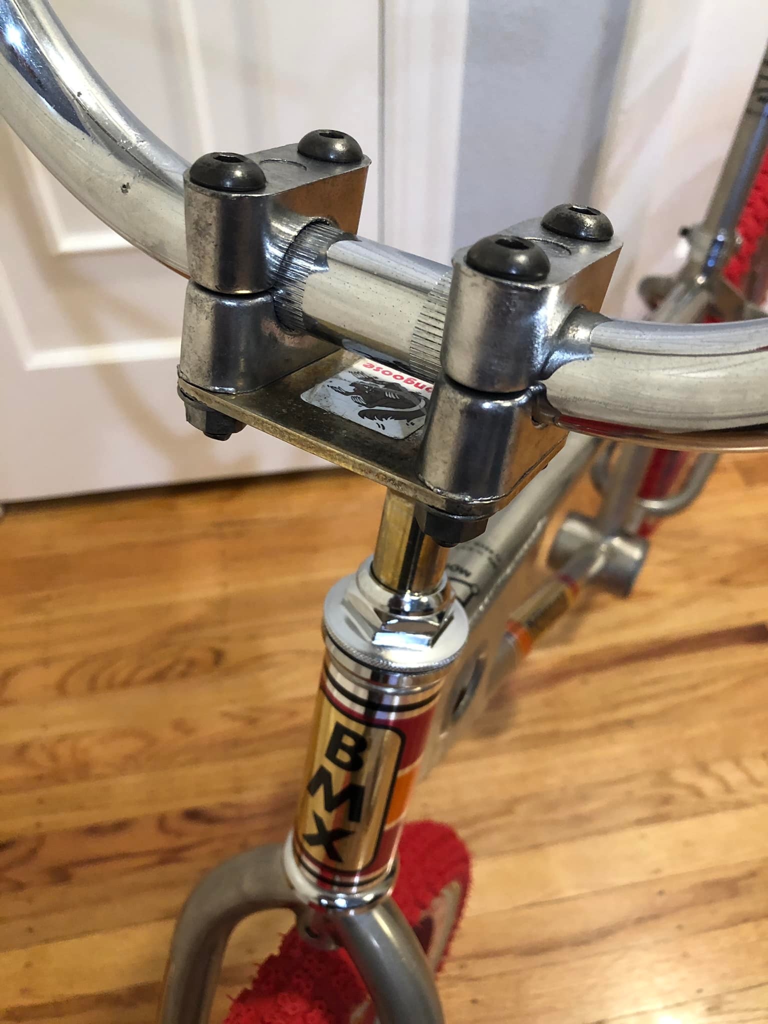 Restored 1980 Mongoose BMX bike with new rubber and headset