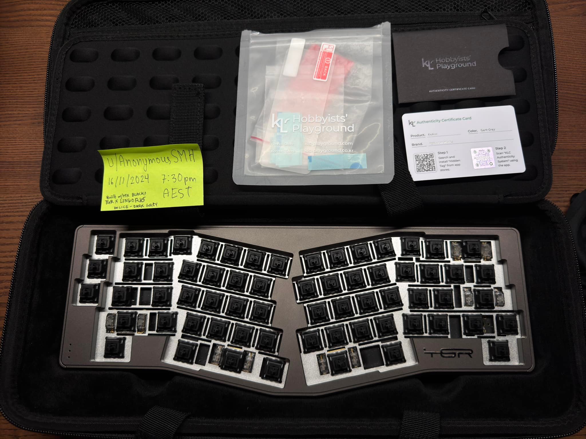 WTS Linworks x TGR Dolice Dark Grey - Used defects shown in images 