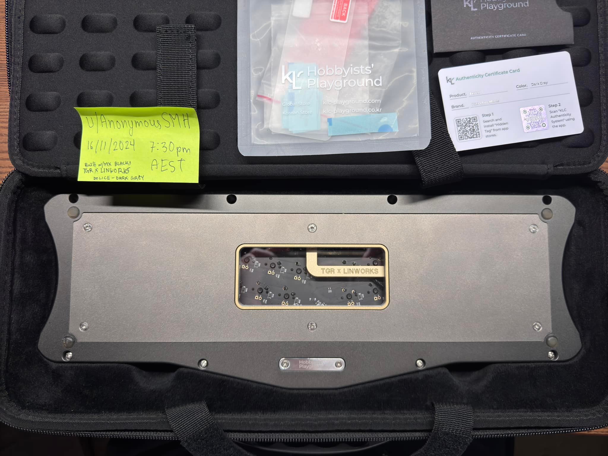 WTS Linworks x TGR Dolice Dark Grey - Used defects shown in images 