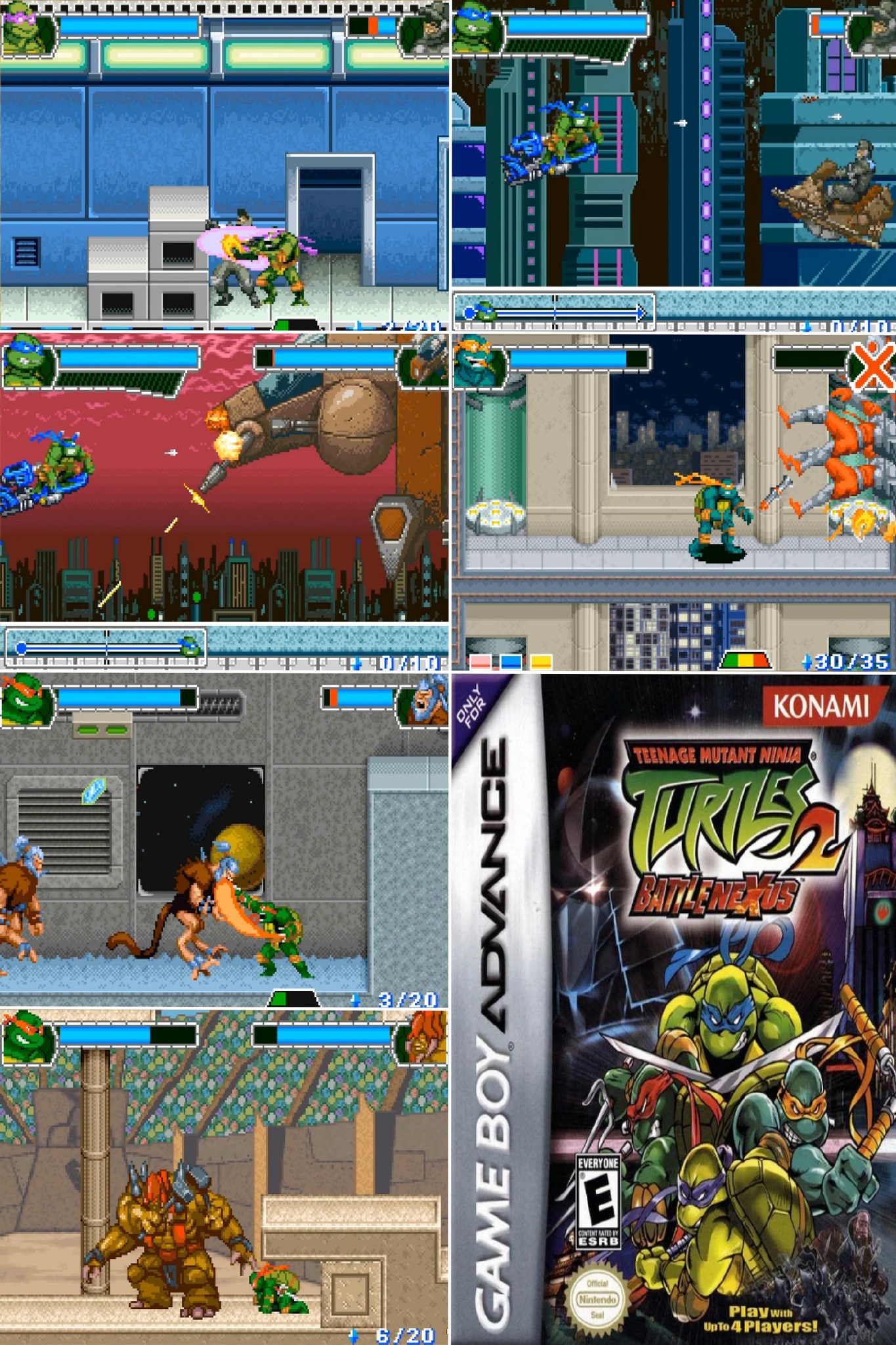 Teenage Mutant Ninja Turtles 2: Battle Nexus on Game Boy Advance