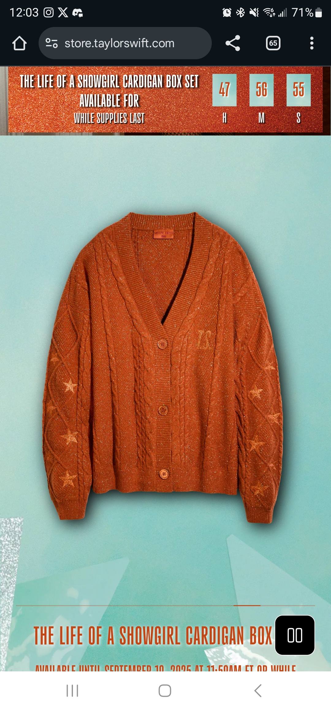 Taylor Swift's Showgirl Cardigan box set available
