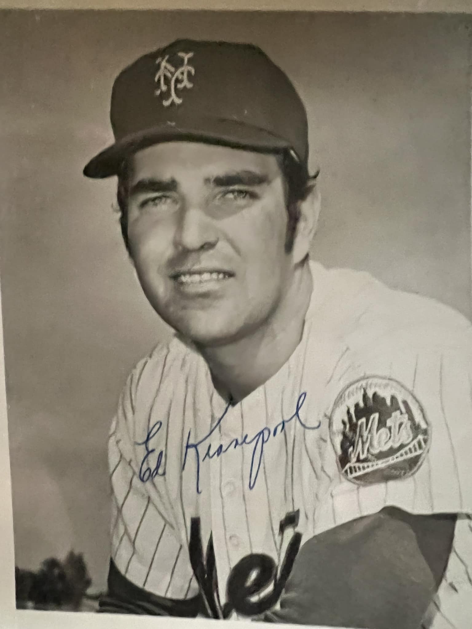 Ed Kranepool Signed 1962 Topps Style Custom Baseball Card #7 - Autographed Rookie, NY Mets