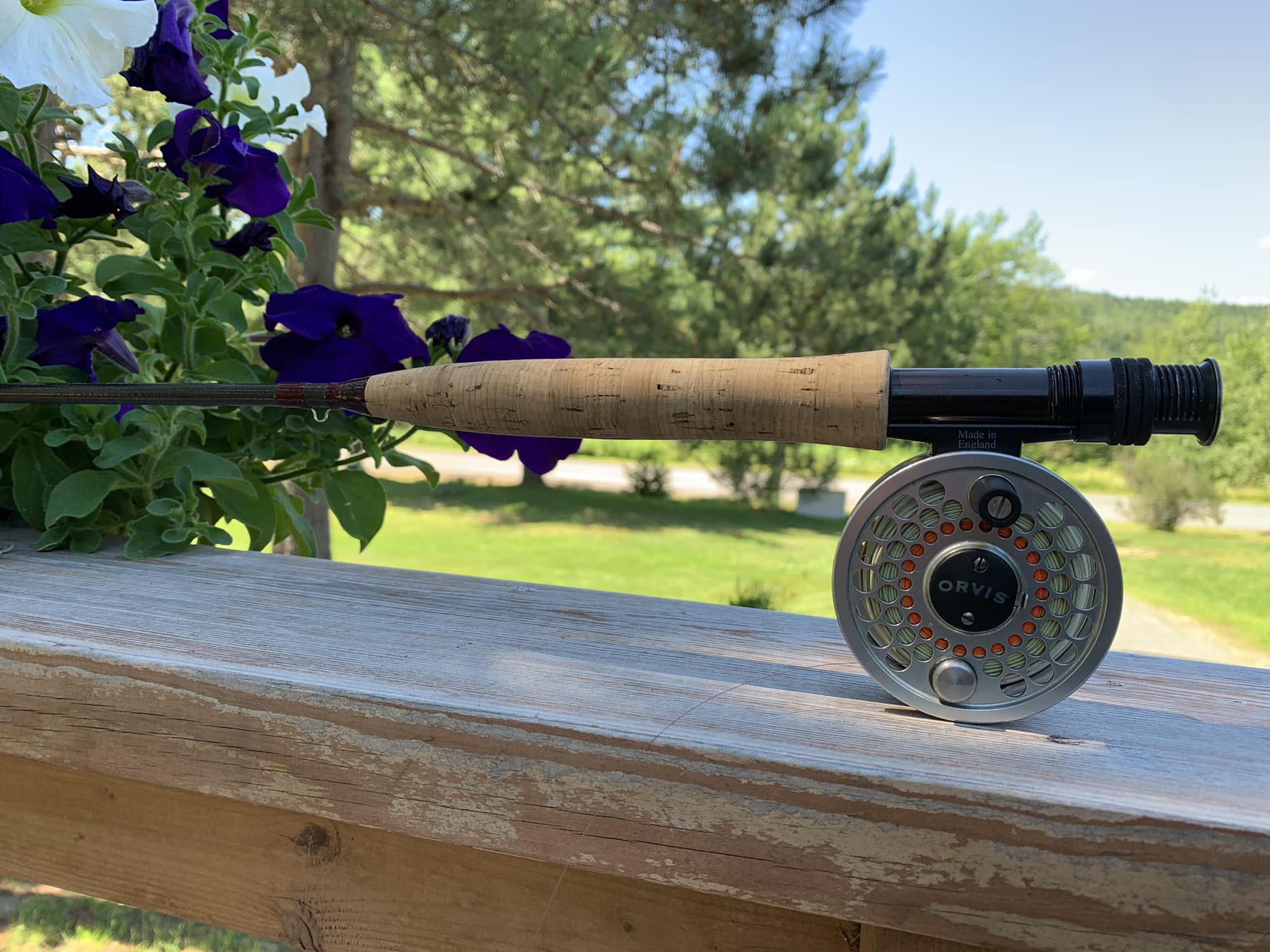 1980 Orvis Ultra Fine 2 wt, CFO 11, and a Rocky Mountain Brook Trout.