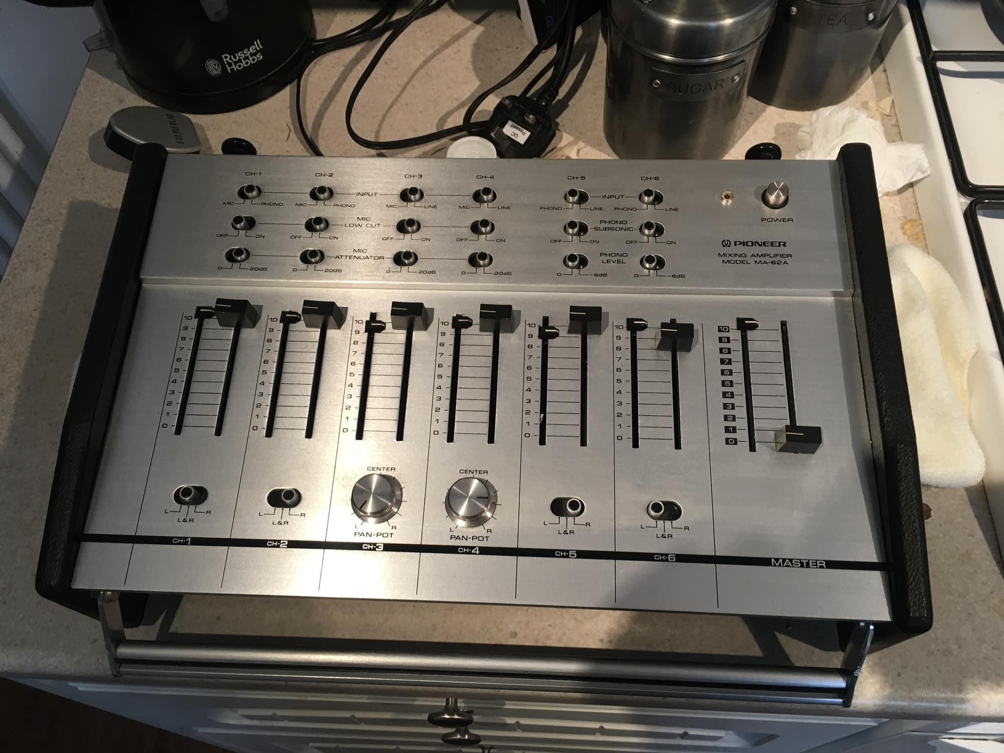 As far as I know this is Pioneer's first DJ mixer, the MA-62