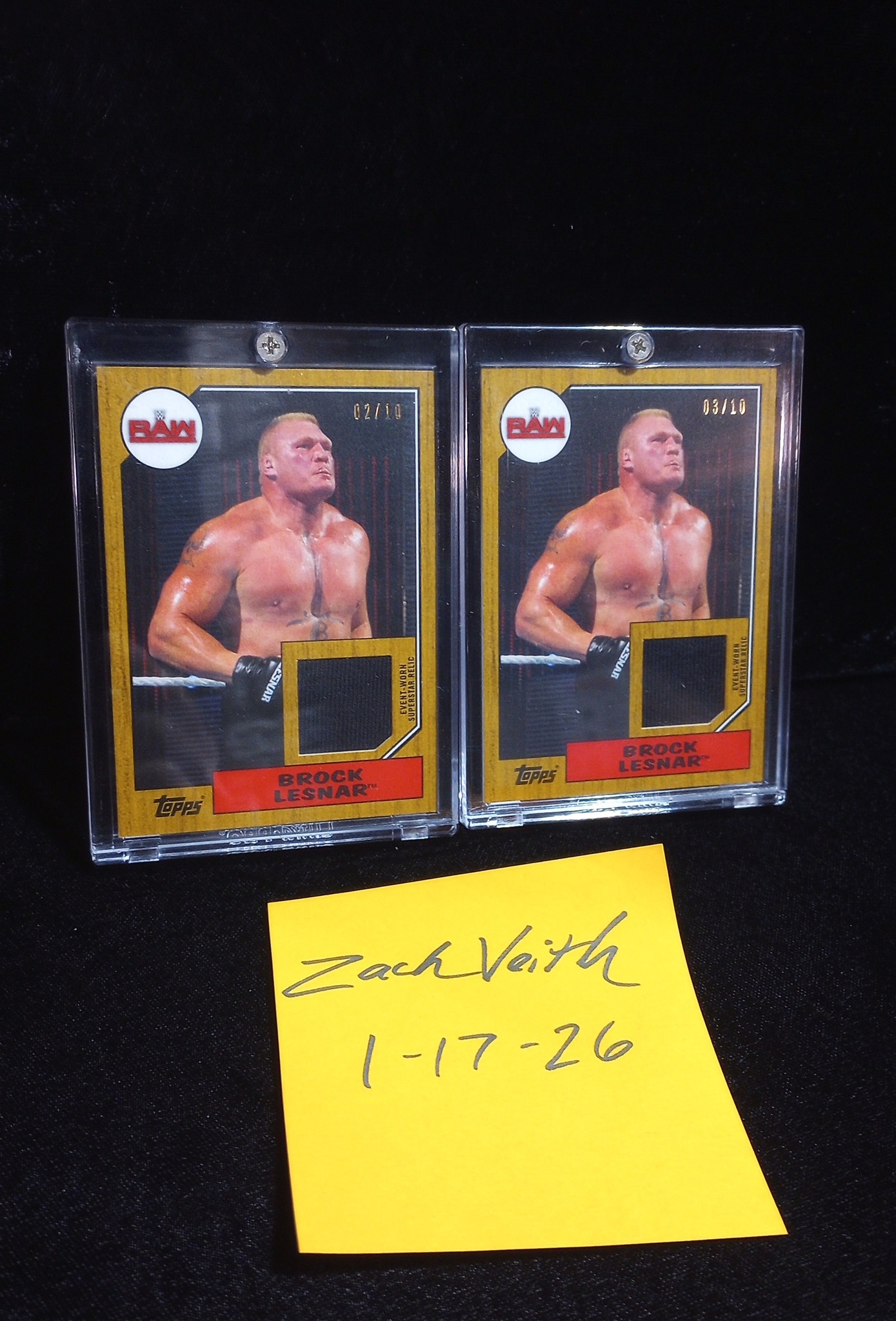 Is a 1/1 Brock Lesnar relic card a solid pull?