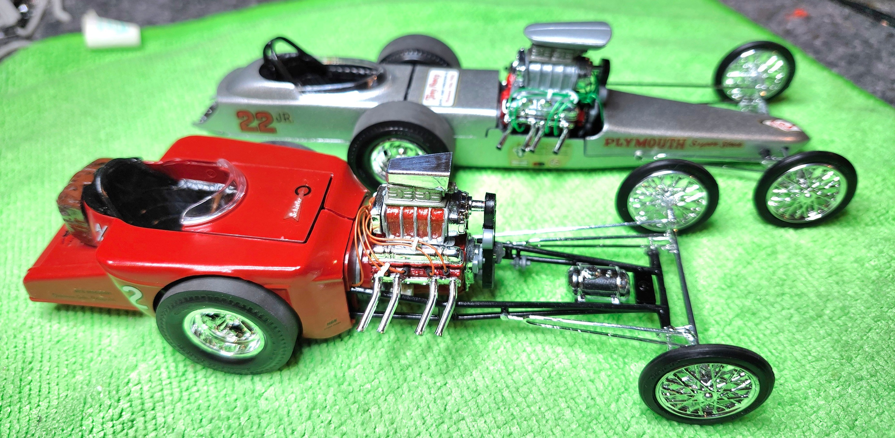 Building the Tony Nancy 22jr dragster and roadster model kit