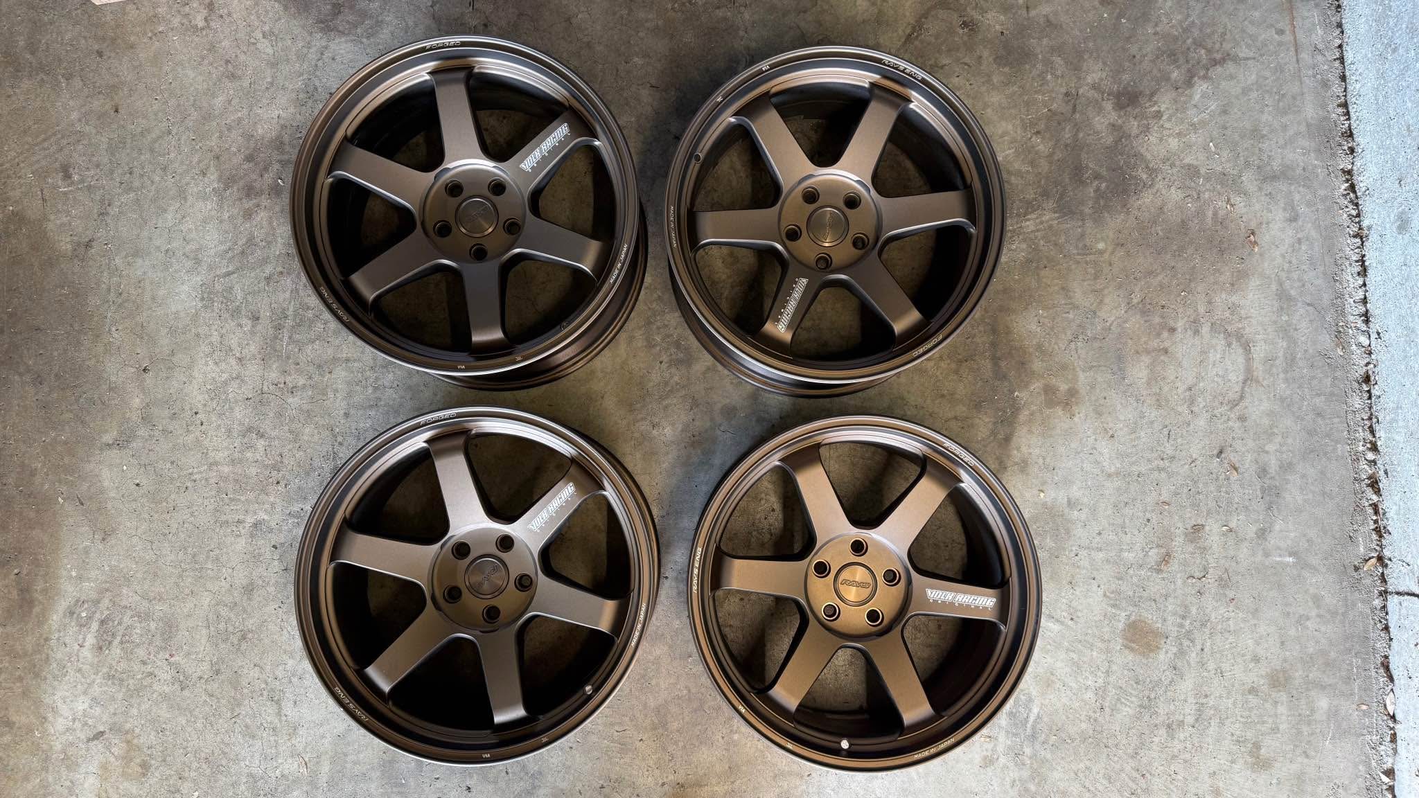 Set of 4x Rays Volk TE37 Ultra M-Spec, 19x9.5 +28 offset, 5x114.3 