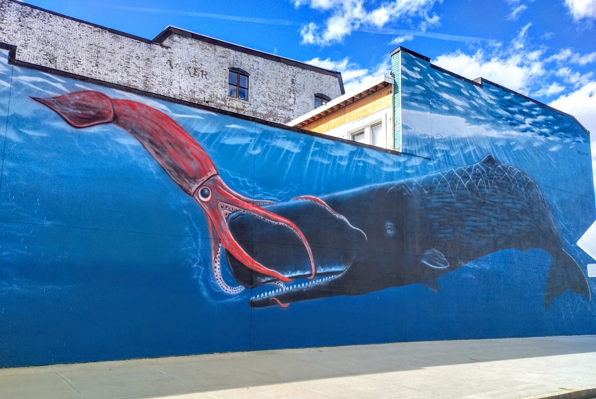 Whaling Wall No. 75 'Song of the Whales' mural