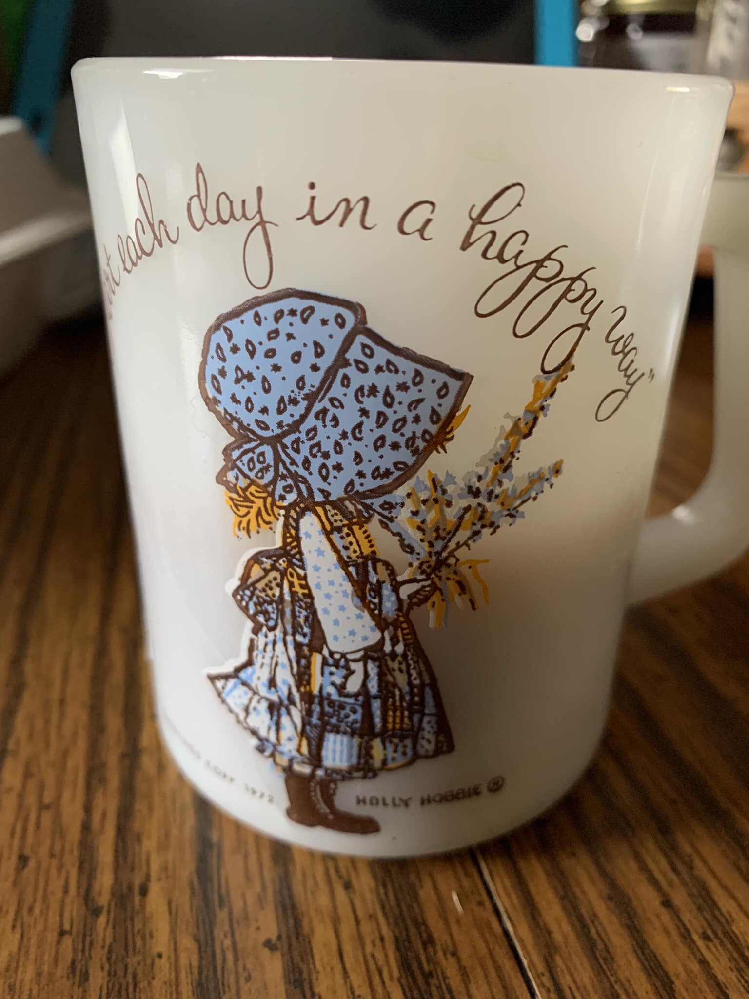 Holly Hobbie mug found at Honey Hole Thrift Store