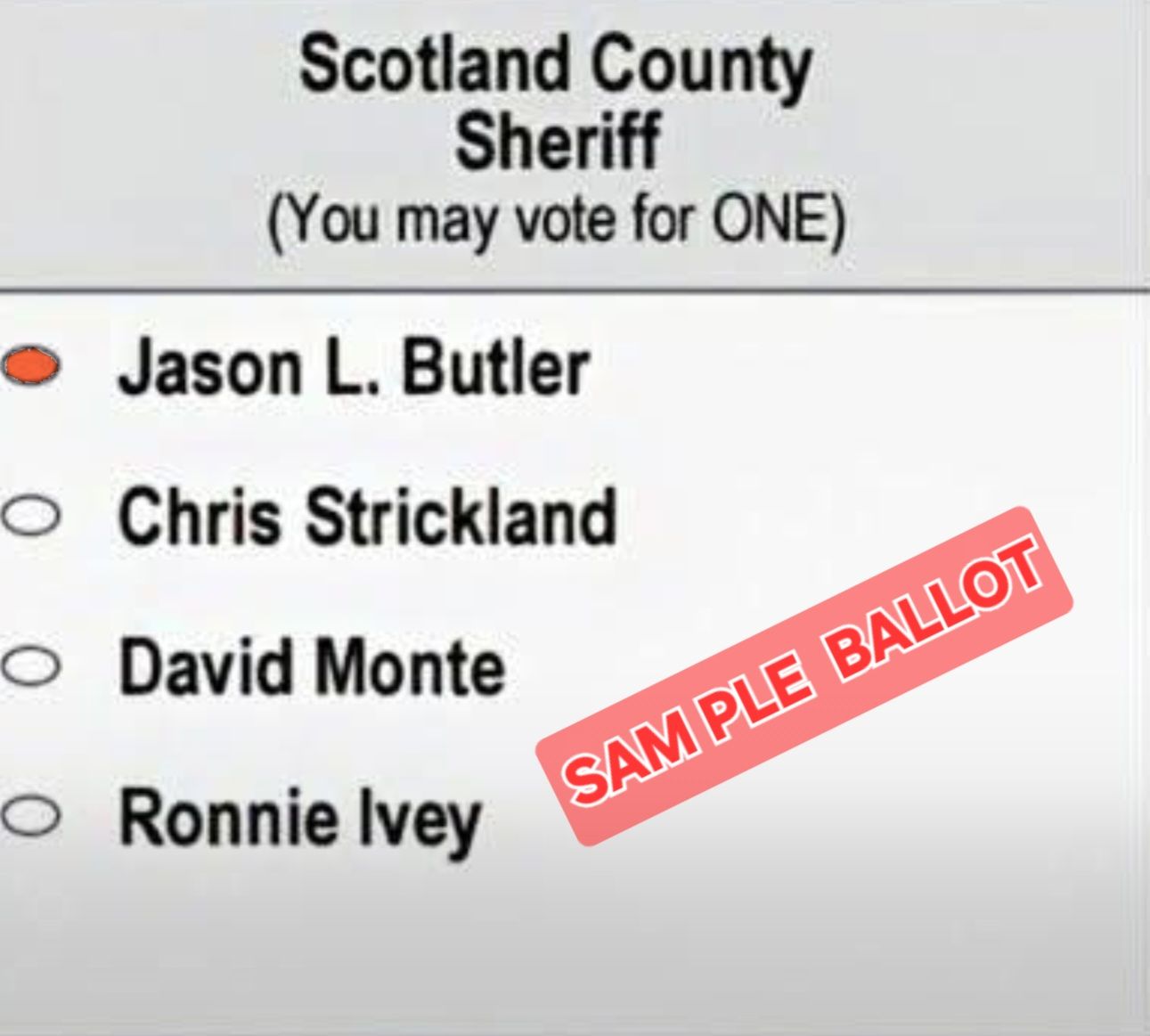 Jason L. Butler - The sample ballot for the Republican... | Facebook