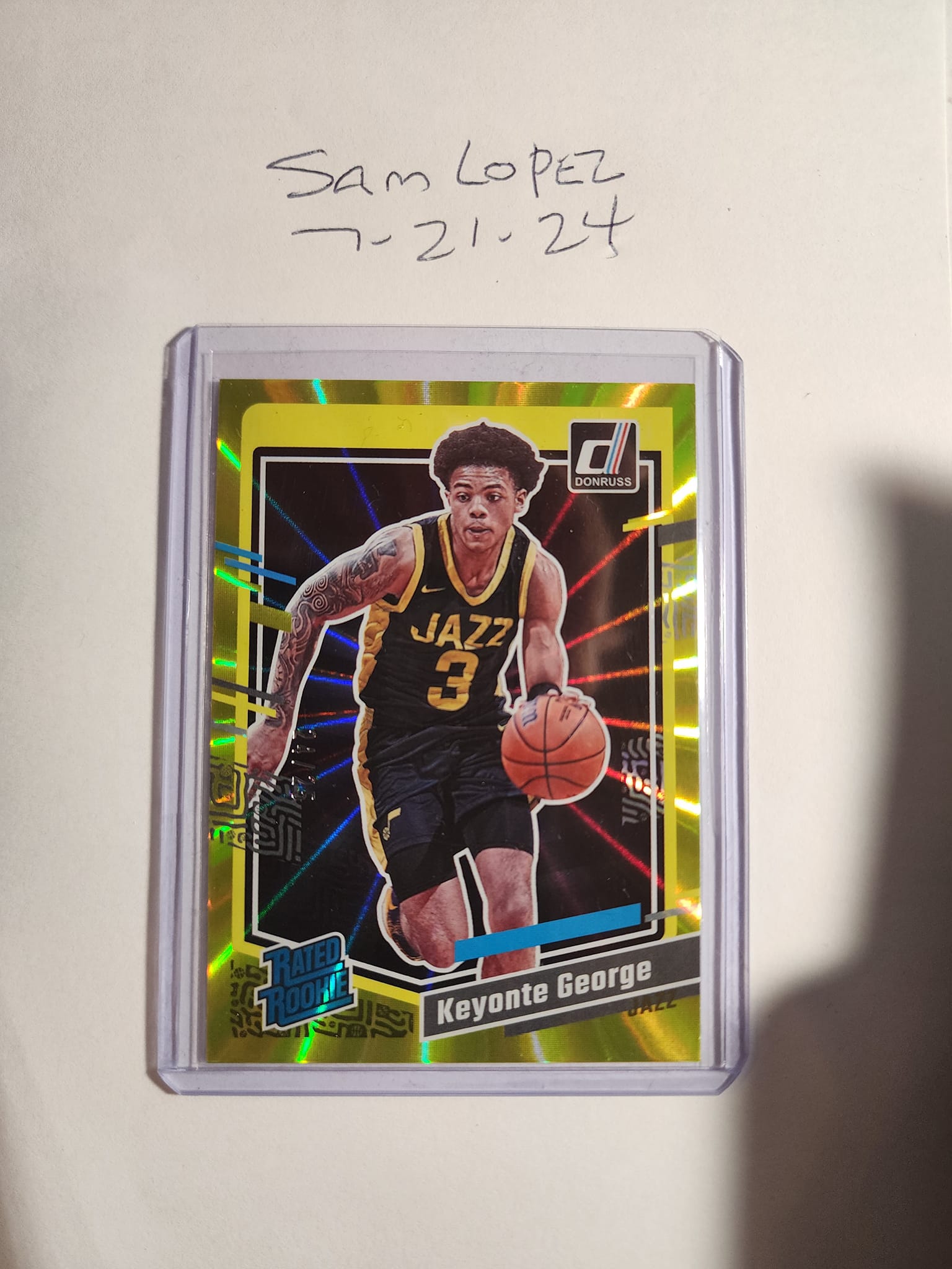 What are accurate comps for a Marcus Sasser RC Auto Yellow Laser 